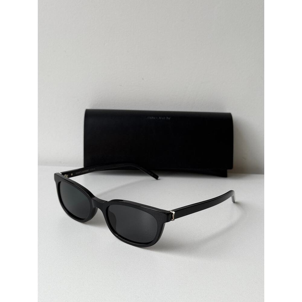 NEW Saint Laurent SL M160 Black Slim Unisex Sunglasses $580 - Picture 2 of 7